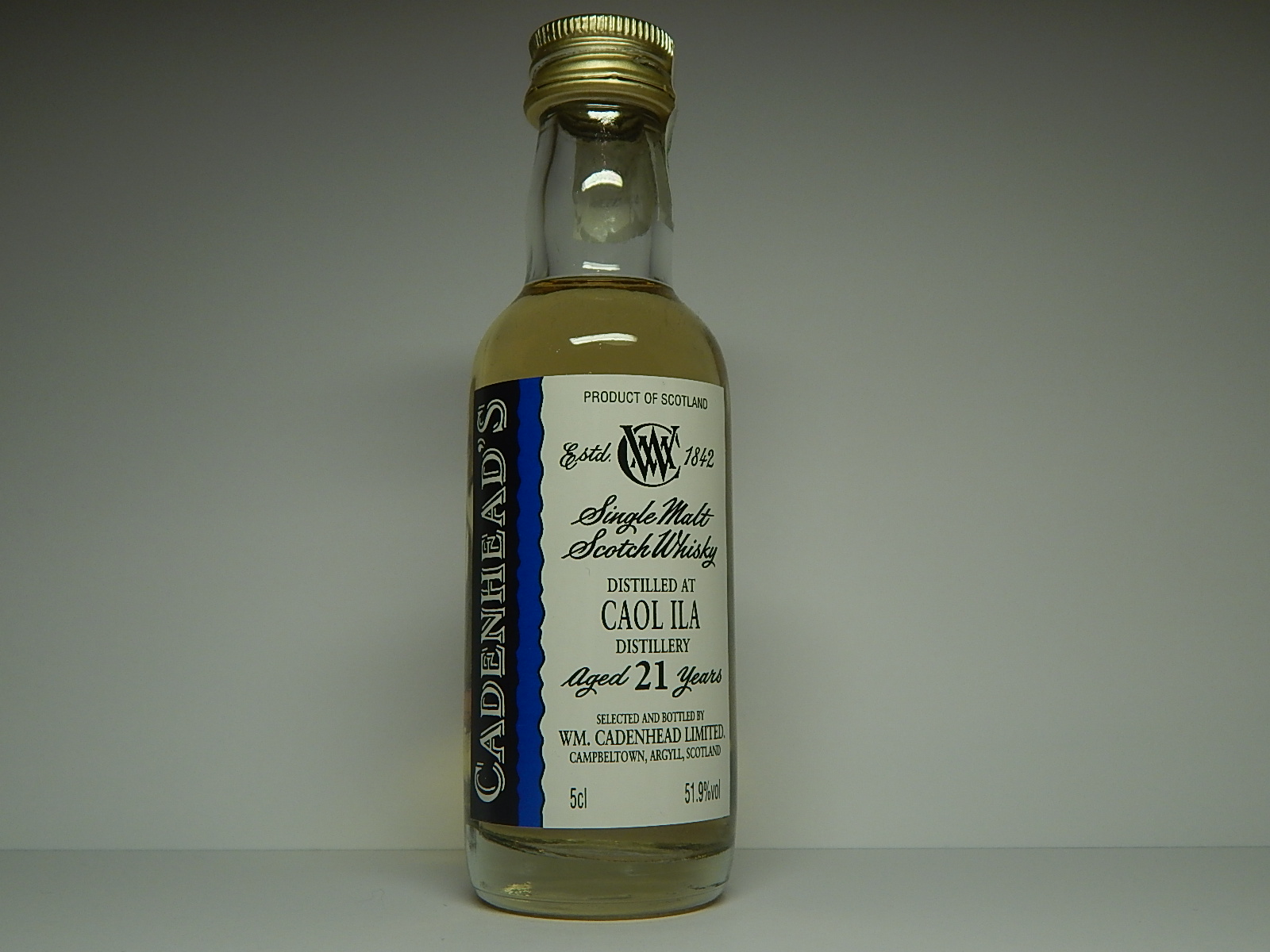 SMSW 21yo "Cadenhead´s" 5cl 51,9%vol